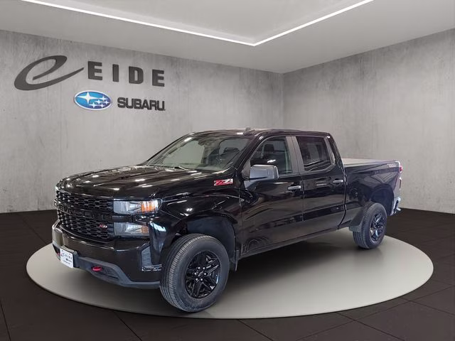 2021 Black Chevrolet Silverado 1500 Custom Trail Boss 4X4 Truck