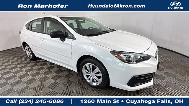 2020 Crystal White Pearl Subaru Impreza Base AWD Hatchback