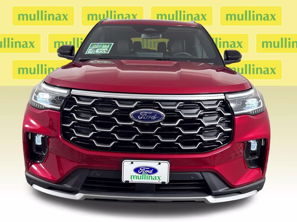 2026 Rapid Red Metallic Tinted Clearcoat Ford Explorer Platinum RWD SUV