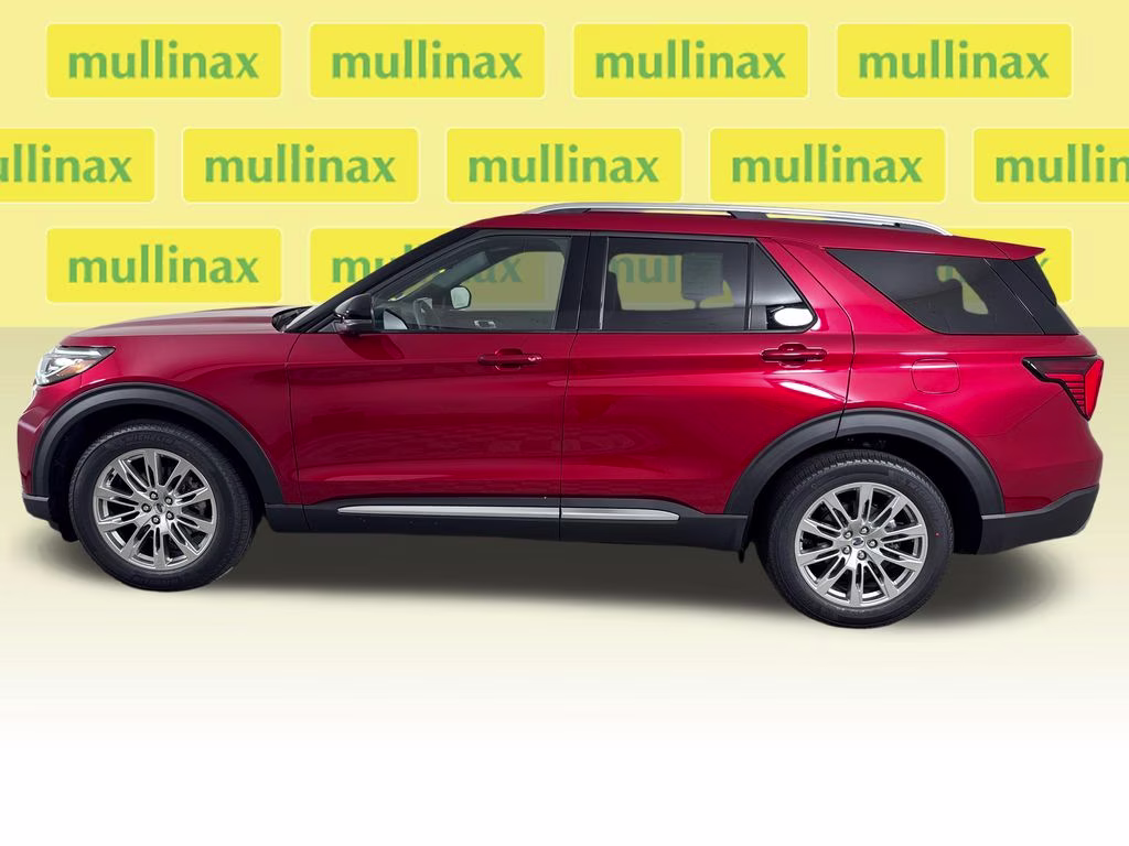 2026 Rapid Red Metallic Tinted Clearcoat Ford Explorer Platinum RWD SUV