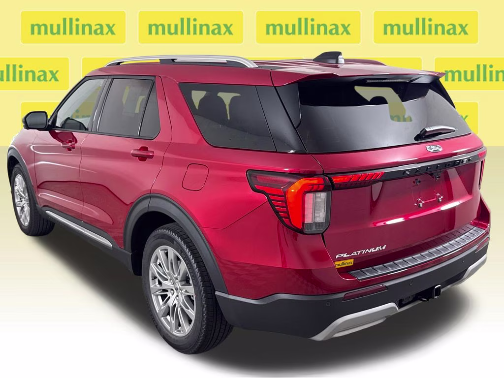2026 Rapid Red Metallic Tinted Clearcoat Ford Explorer Platinum RWD SUV