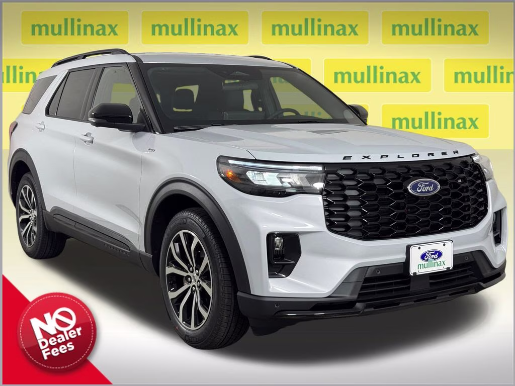 2026 Space White Metallic Ford Explorer ST-Line RWD SUV