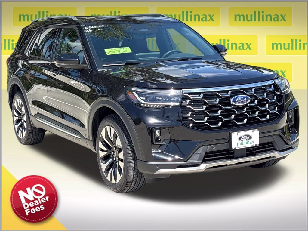2026 Black Metallic Ford Explorer Platinum 4X4 SUV
