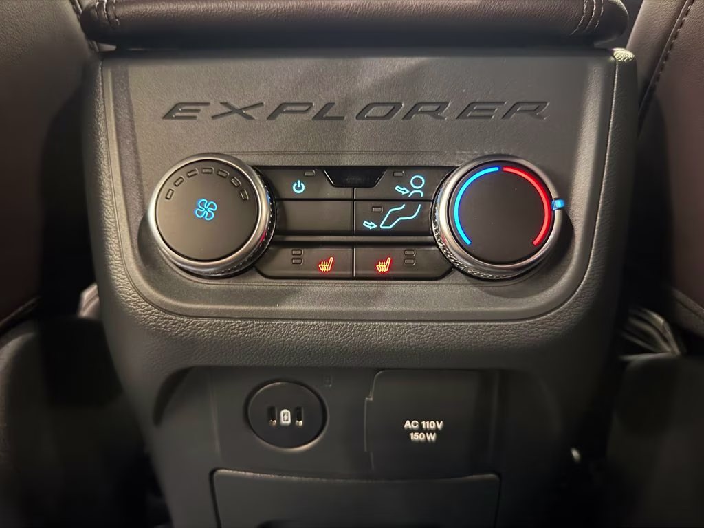2026 Star White Metallic Tri-Coat Ford Explorer Platinum RWD SUV