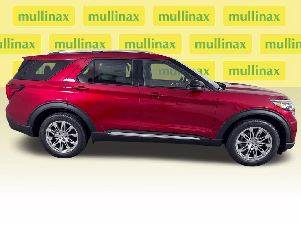 2026 Rapid Red Metallic Tinted Clearcoat Ford Explorer Platinum RWD SUV
