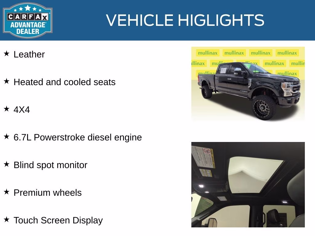 2022 Agate Black Metallic Ford Super Duty F-250 SRW Platinum 4X4 Truck