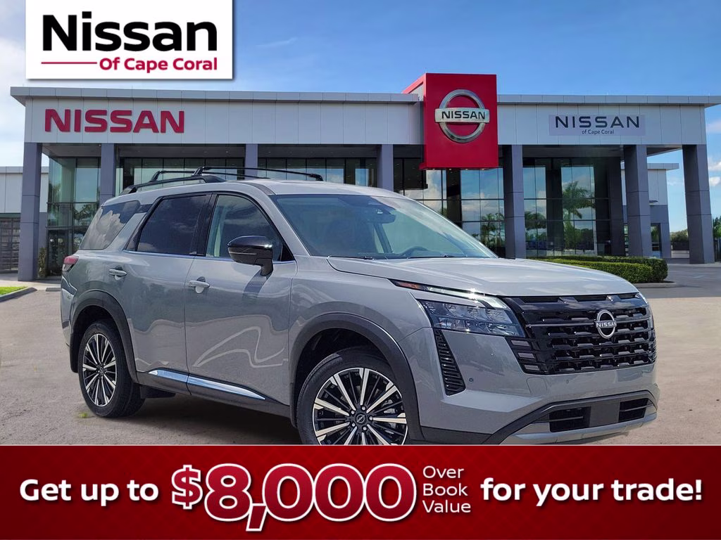 2026 Boulder Gray Pearl Nissan Pathfinder Platinum 4X4 SUV