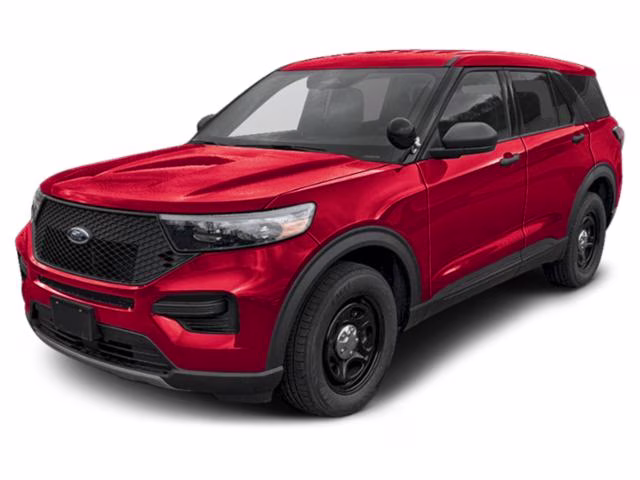 2026 Vermillion Red Ford Utility Police Interceptor Base AWD SUV