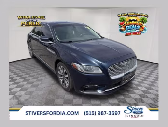 2017 Sapphire Blue Metallic Lincoln Continental Premiere FWD Sedan