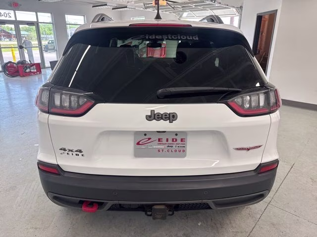 2019 Bright White Clearcoat Jeep Cherokee Trailhawk 4X4 SUV