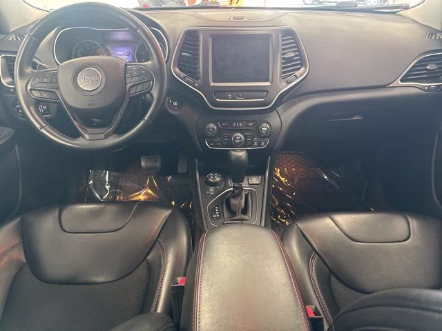 2019 Bright White Clearcoat Jeep Cherokee Trailhawk 4X4 SUV