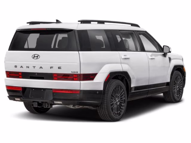 2026 Serenity White Hyundai Santa Fe Hybrid Calligraphy AWD SUV