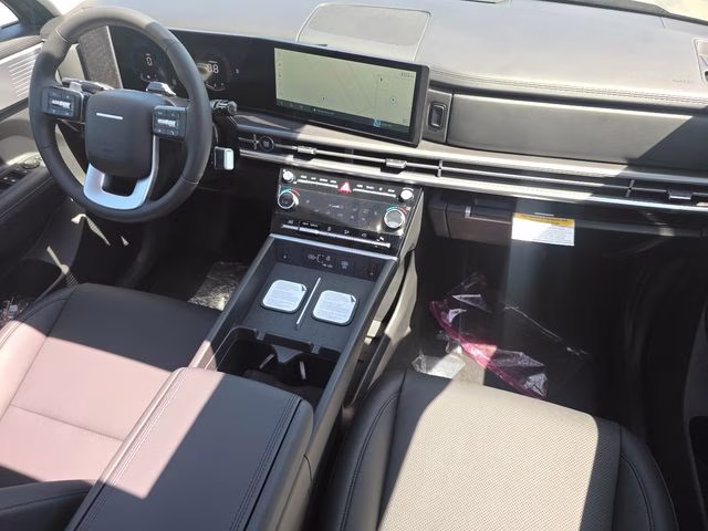 2026 Serenity White Hyundai Santa Fe Hybrid Calligraphy AWD SUV