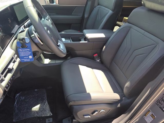 2026 Serenity White Hyundai Santa Fe Hybrid Calligraphy AWD SUV