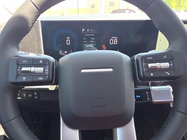 2026 Serenity White Hyundai Santa Fe Hybrid Calligraphy AWD SUV