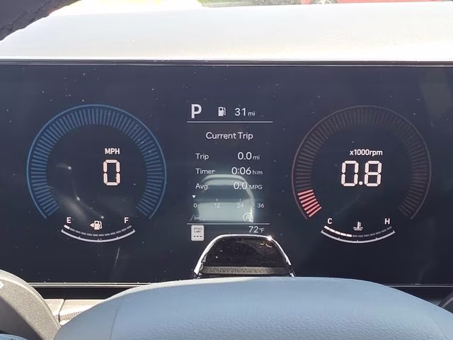 2026 Serenity White Hyundai Santa Fe Hybrid Calligraphy AWD SUV