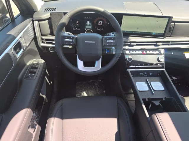 2026 Serenity White Hyundai Santa Fe Hybrid Calligraphy AWD SUV