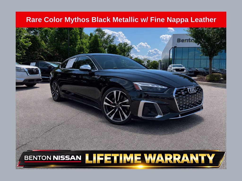 2024 Black Audi S5 Sportback Premium Plus AWD Hatchback