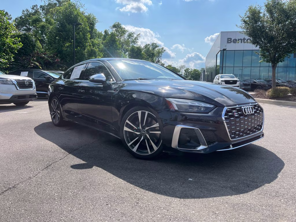 2024 Black Audi S5 Sportback Premium Plus AWD Hatchback