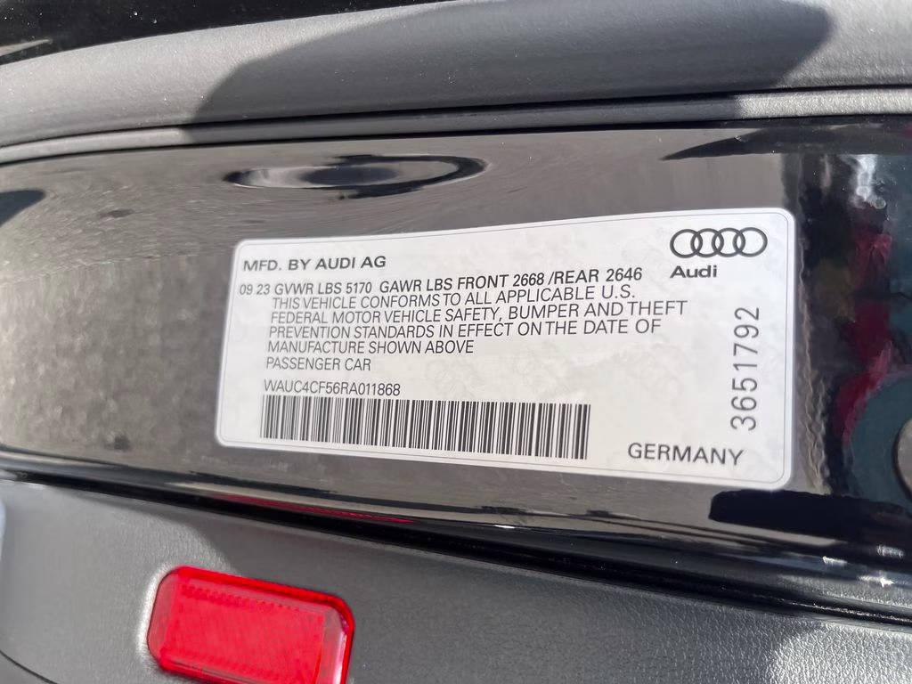 2024 Black Audi S5 Sportback Premium Plus AWD Hatchback