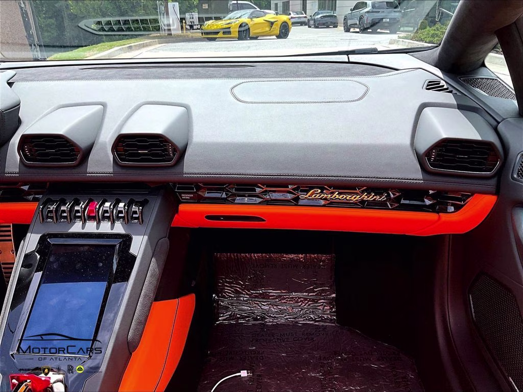 2023 Arancio Borealis Metallic Lamborghini Huracan EVO Spyder RWD Convertible