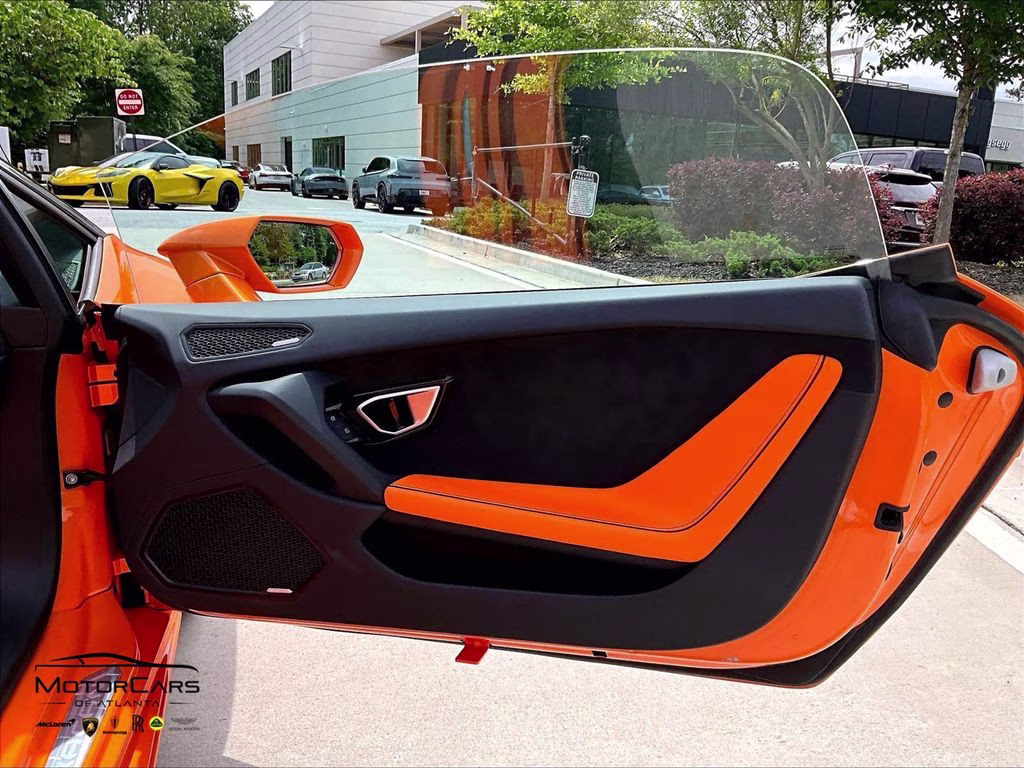 2023 Arancio Borealis Metallic Lamborghini Huracan EVO Spyder RWD Convertible