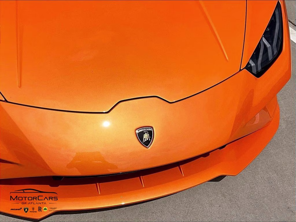 2023 Arancio Borealis Metallic Lamborghini Huracan EVO Spyder RWD Convertible