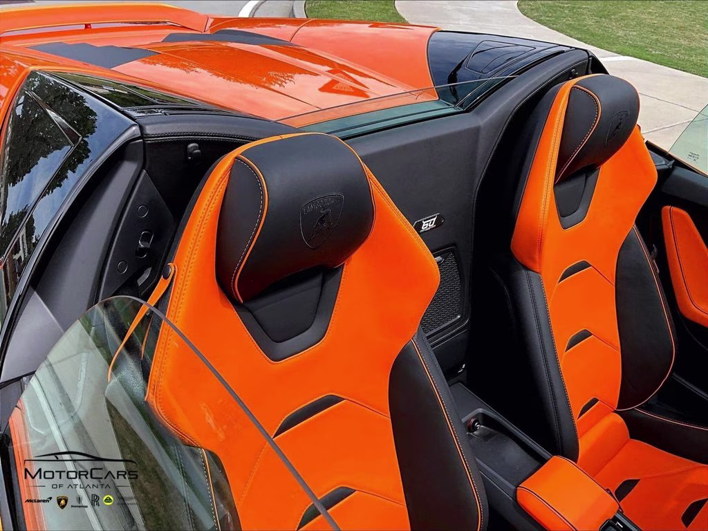 2023 Arancio Borealis Metallic Lamborghini Huracan EVO Spyder RWD Convertible