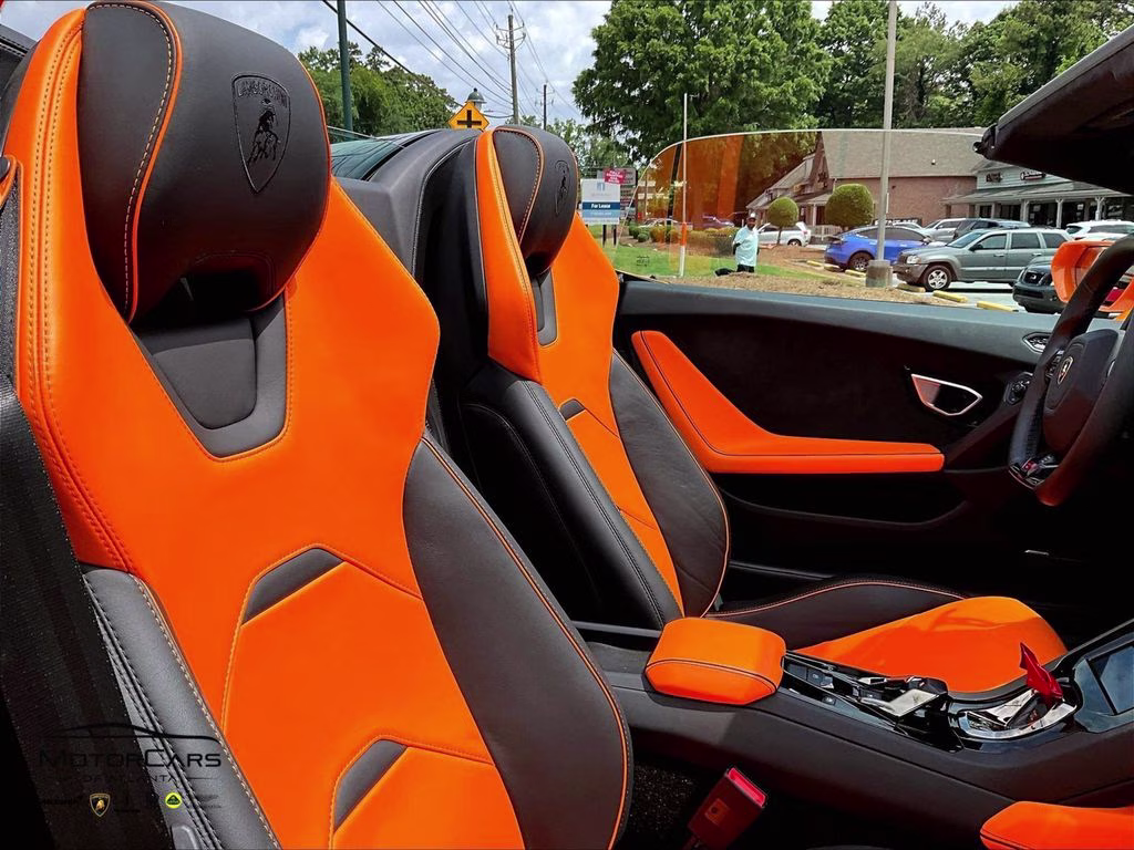 2023 Arancio Borealis Metallic Lamborghini Huracan EVO Spyder RWD Convertible