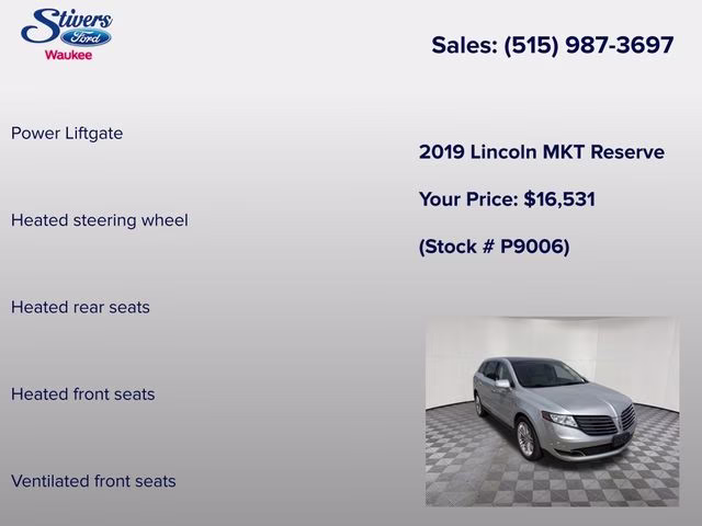2019 Ingot Silver Lincoln MKT Standard AWD SUV