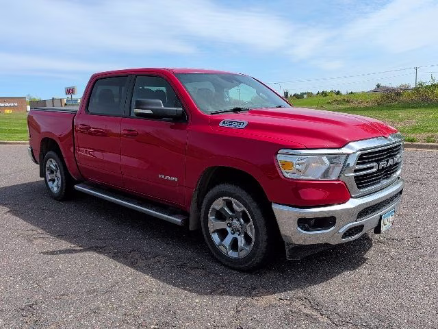 2021 Flame Red Clearcoat Ram 1500 Big Horn 4X4 Truck