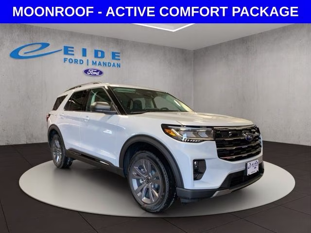 2026 Space White Metallic Ford Explorer Active 4X4 SUV