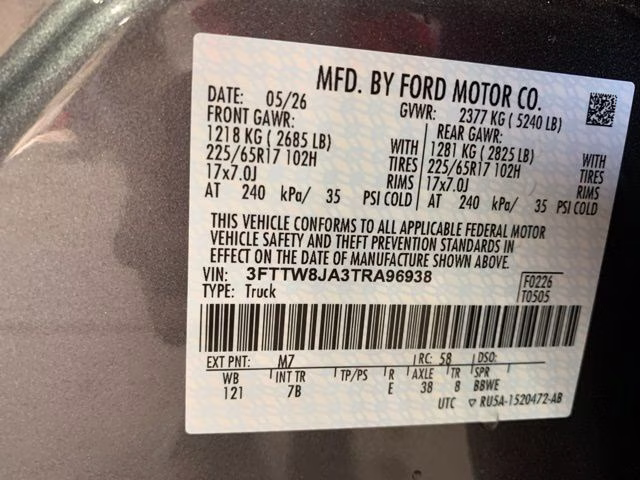 2026 Carbonized Gray Metallic Ford Maverick XLT AWD Truck