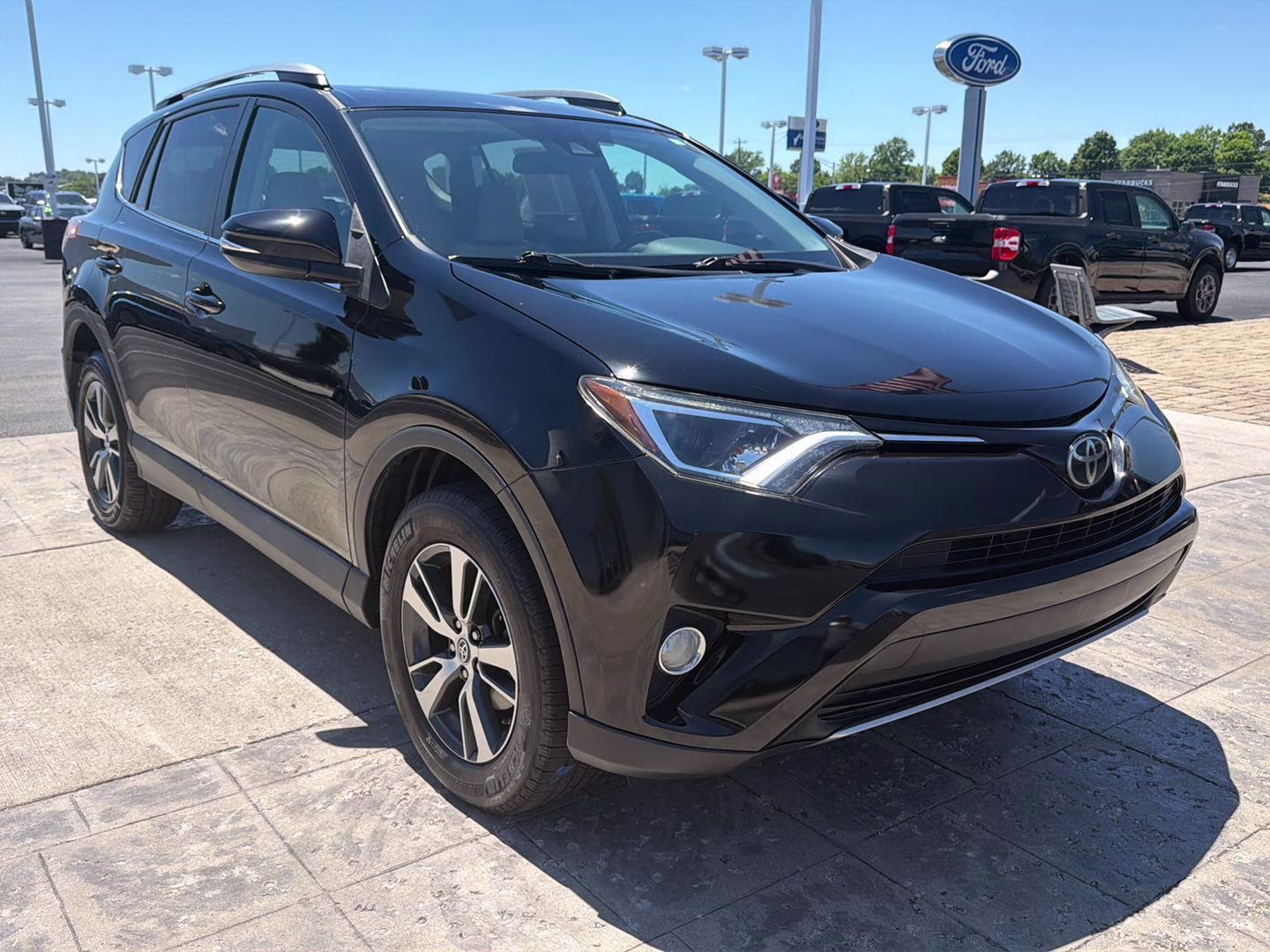 2017 Black Toyota RAV4 XLE AWD SUV