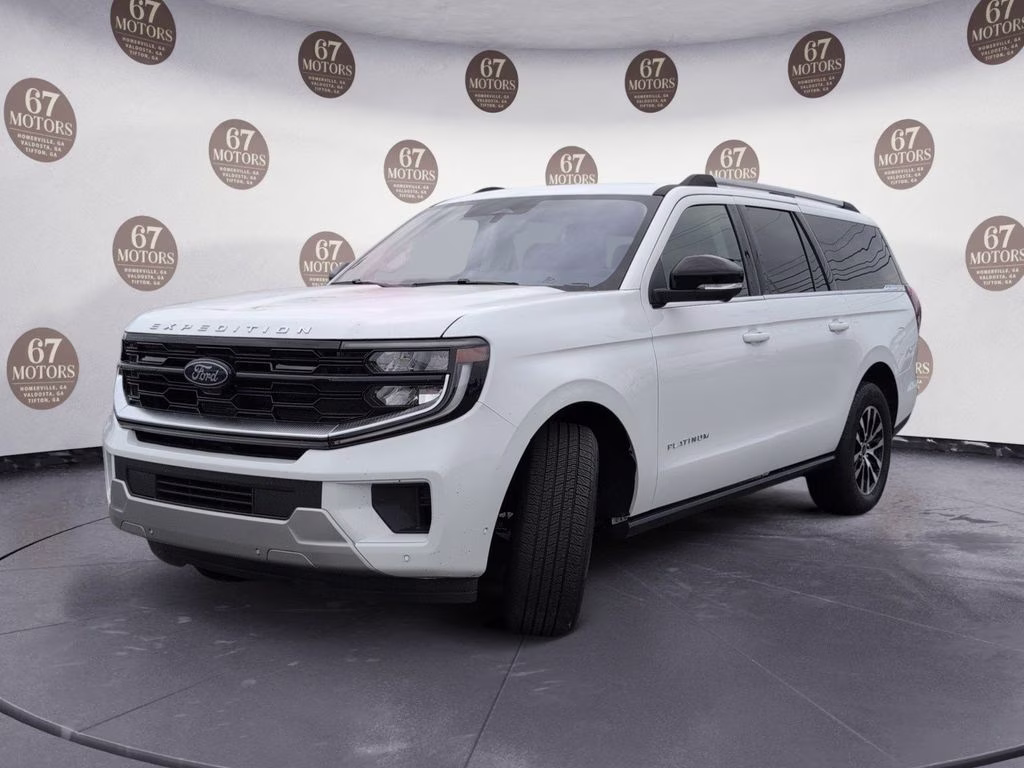 2025 Oxford White Ford Expedition Max Platinum 4X4 SUV