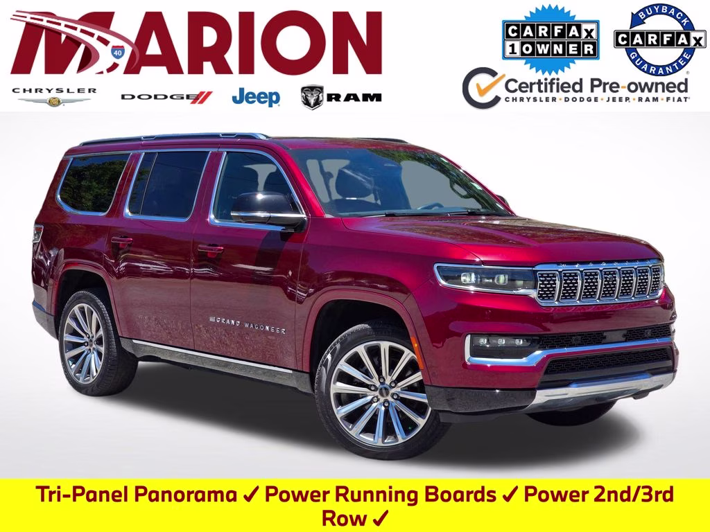 2025 Velvet Red Pearlcoat Jeep Grand Wagoneer Base 4X4 SUV