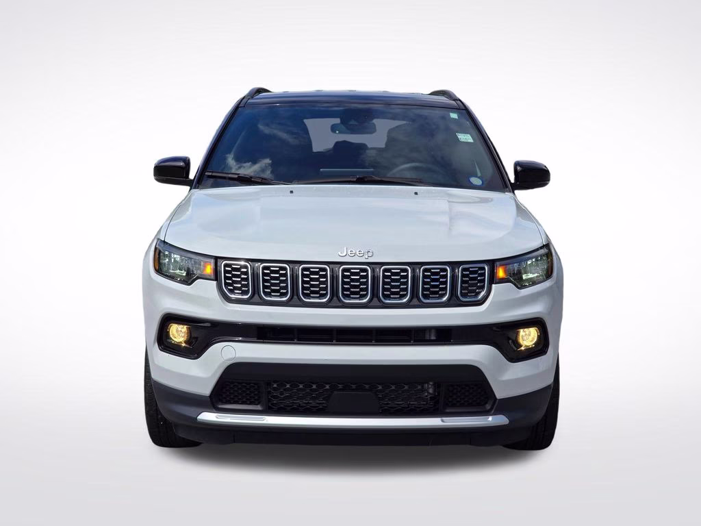 2025 Bright White Clearcoat Jeep Compass Limited 4X4 SUV