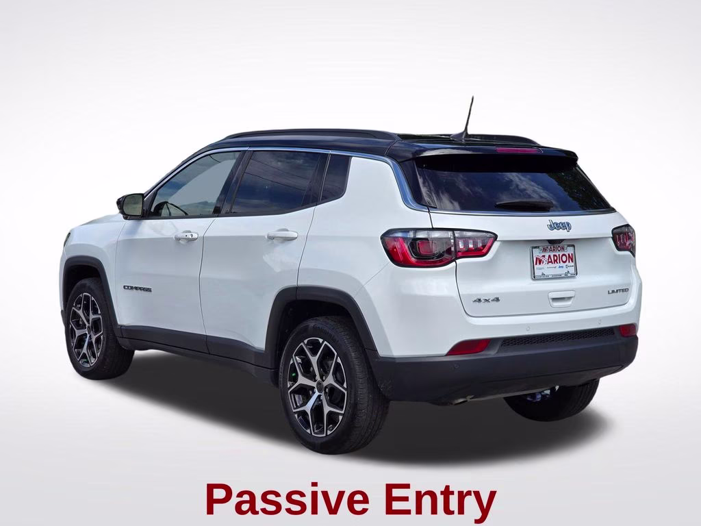 2025 Bright White Clearcoat Jeep Compass Limited 4X4 SUV