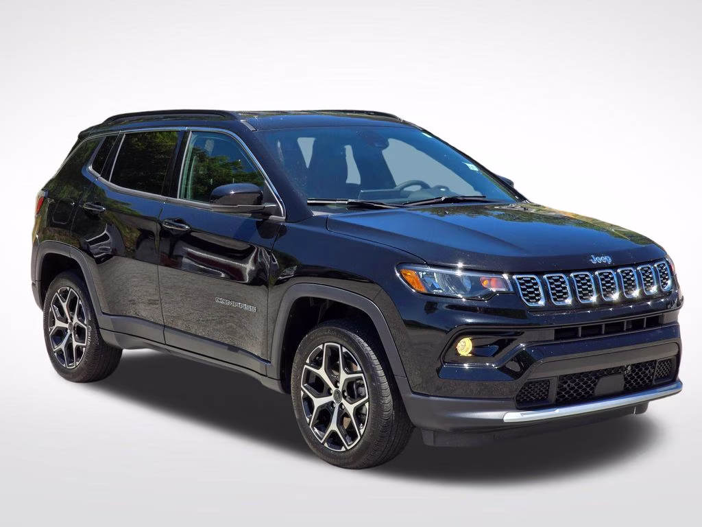 2025 Diamond Black Crystal Pearlcoat Jeep Compass Limited 4X4 SUV