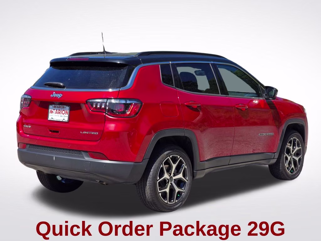 2025 Red Hot Pearlcoat Jeep Compass Limited 4X4 SUV