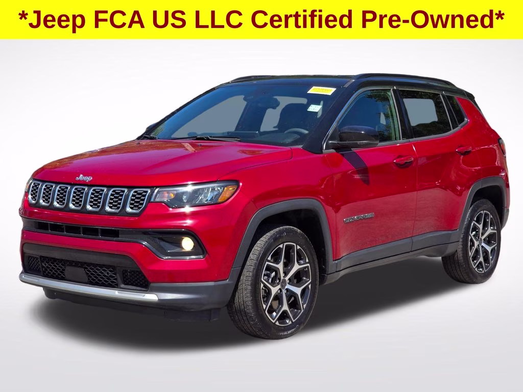 2025 Red Hot Pearlcoat Jeep Compass Limited 4X4 SUV