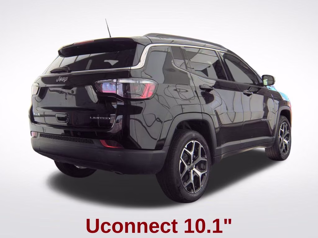 2025 Diamond Black Crystal Pearlcoat Jeep Compass Limited 4X4 SUV