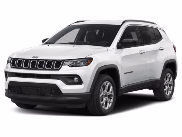 2025 Bright White Clearcoat Jeep Compass Limited 4X4 SUV