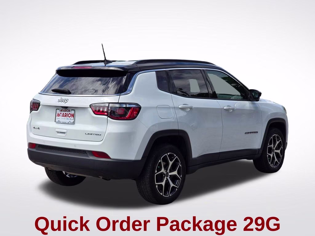 2025 Bright White Clearcoat Jeep Compass Limited 4X4 SUV