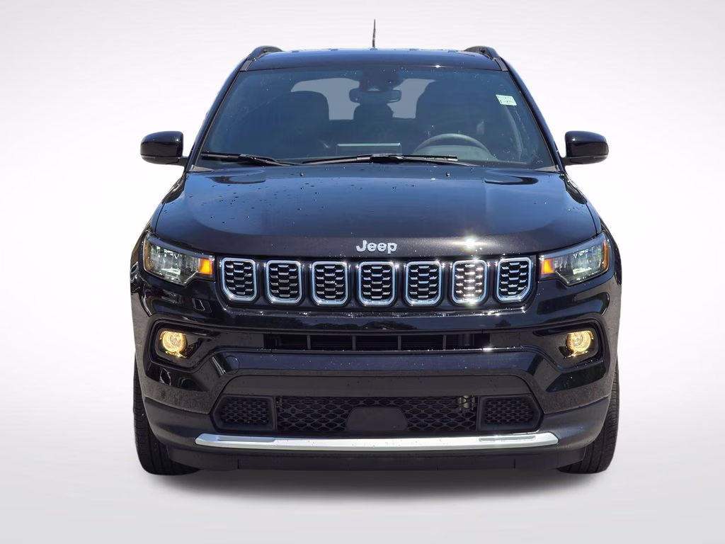 2025 Diamond Black Crystal Pearlcoat Jeep Compass Limited 4X4 SUV