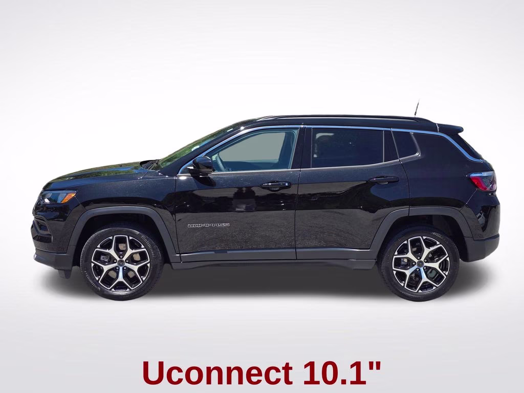2025 Diamond Black Crystal Pearlcoat Jeep Compass Limited 4X4 SUV