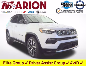 2025 Bright White Clearcoat Jeep Compass Limited 4X4 SUV