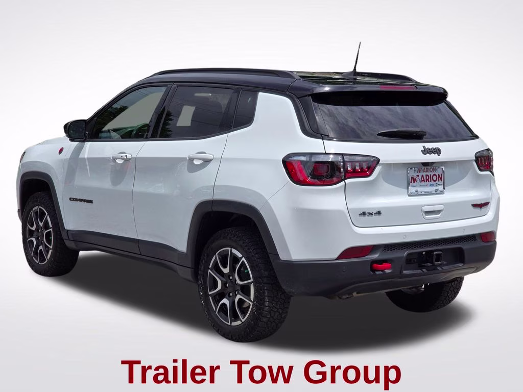 2024 Bright White Clearcoat Jeep Compass Trailhawk 4X4 SUV