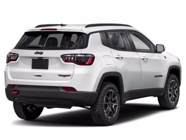 2024 Bright White Clearcoat Jeep Compass Trailhawk 4X4 SUV