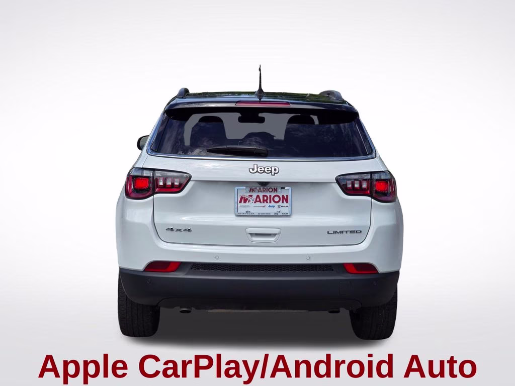 2025 Bright White Clearcoat Jeep Compass Limited 4X4 SUV